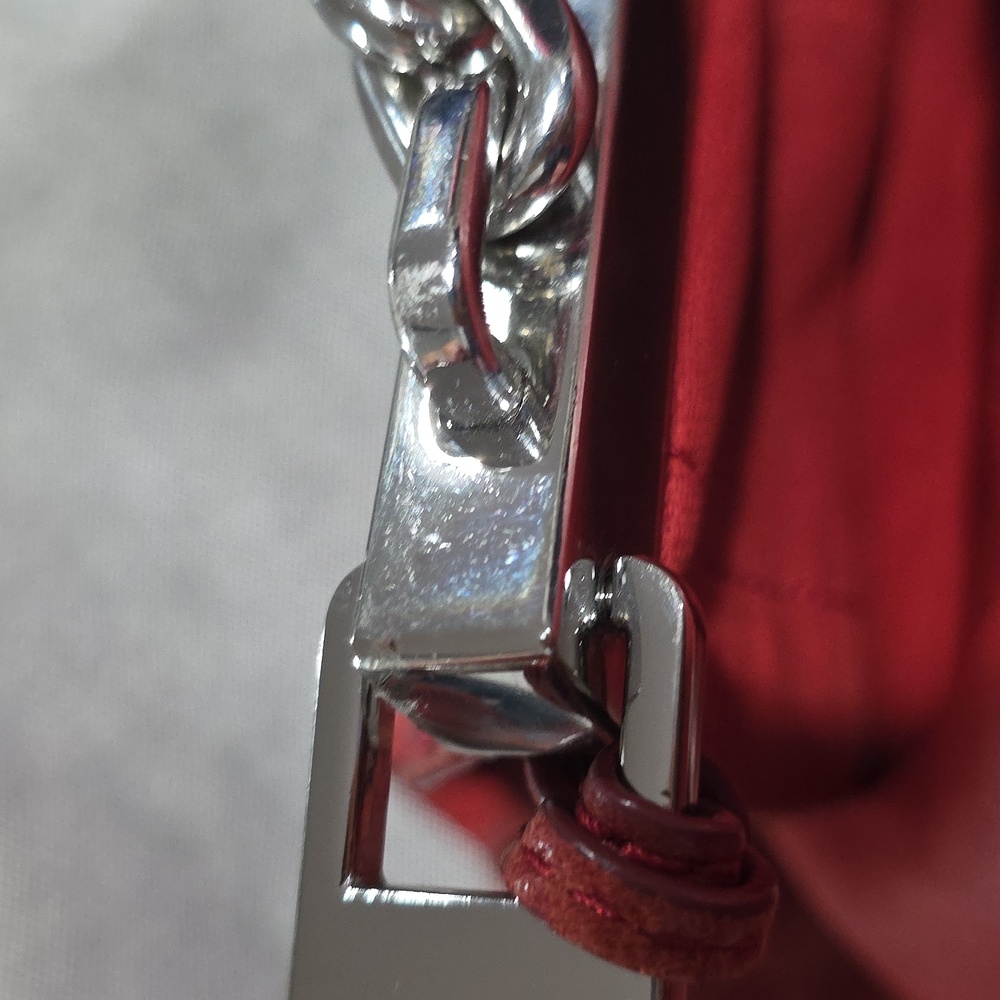 Michael Kors Cherry Red Shoulder Bag/cross Body Strap Vintage - Picture 15 of 15